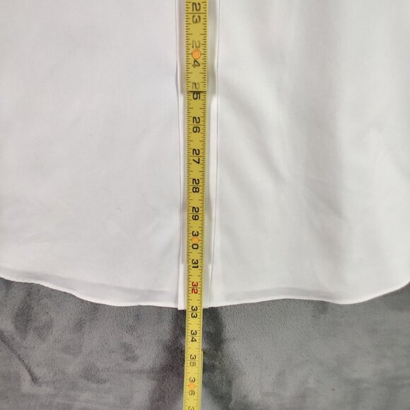 Brooks Brothers Dress Shirt Adult 17.5 4/5 XL 2XL White Button Up Regent Men - Picture 4 of 10